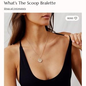 Free People Brand New with Tags - “What's The Scoop” Bralette